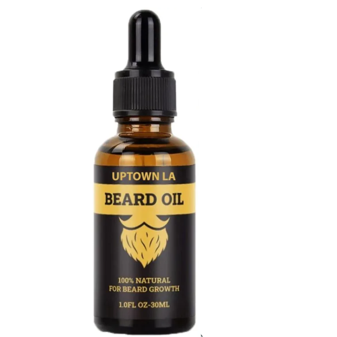Uptown LA Beard Growth Oil for Men – Argan & Geranium (30ml)